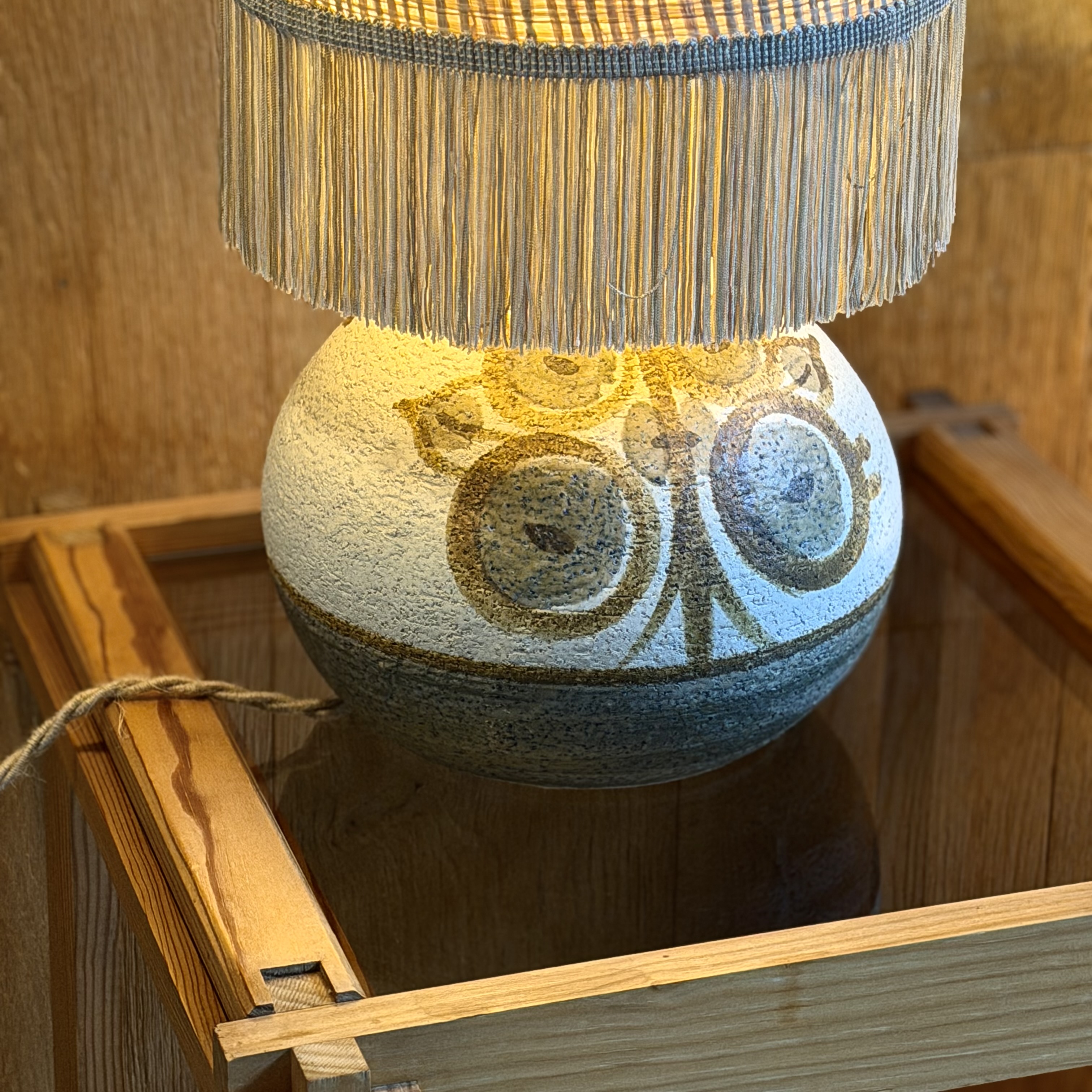 Lampe céramiqe à franges - Pièce Unique 1