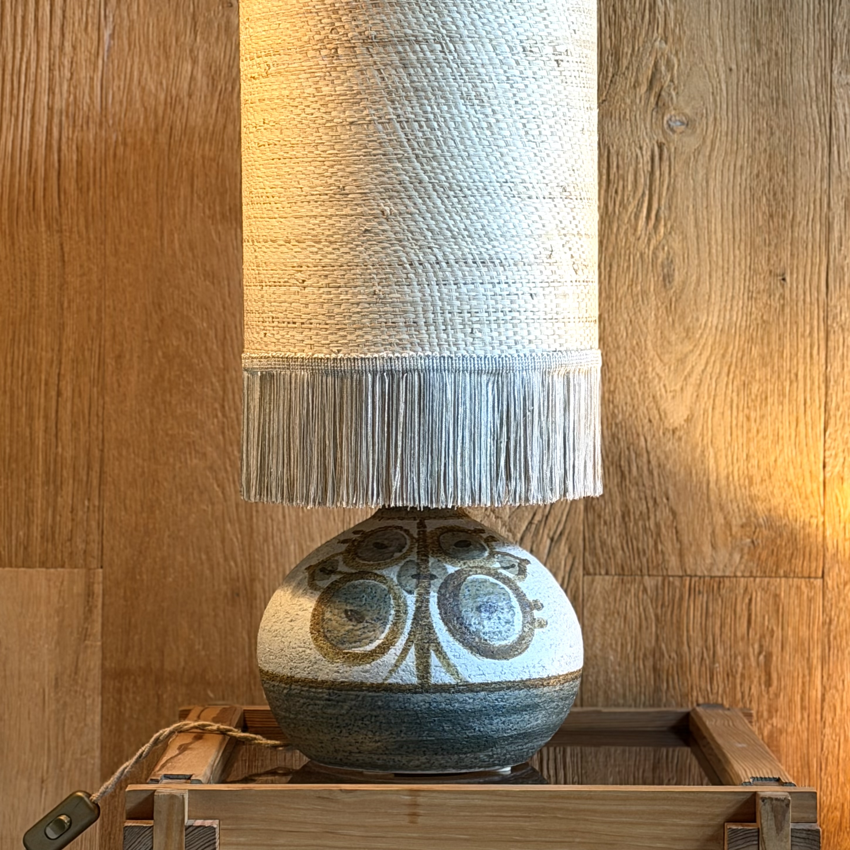Lampe céramiqe à franges - Pièce Unique 2