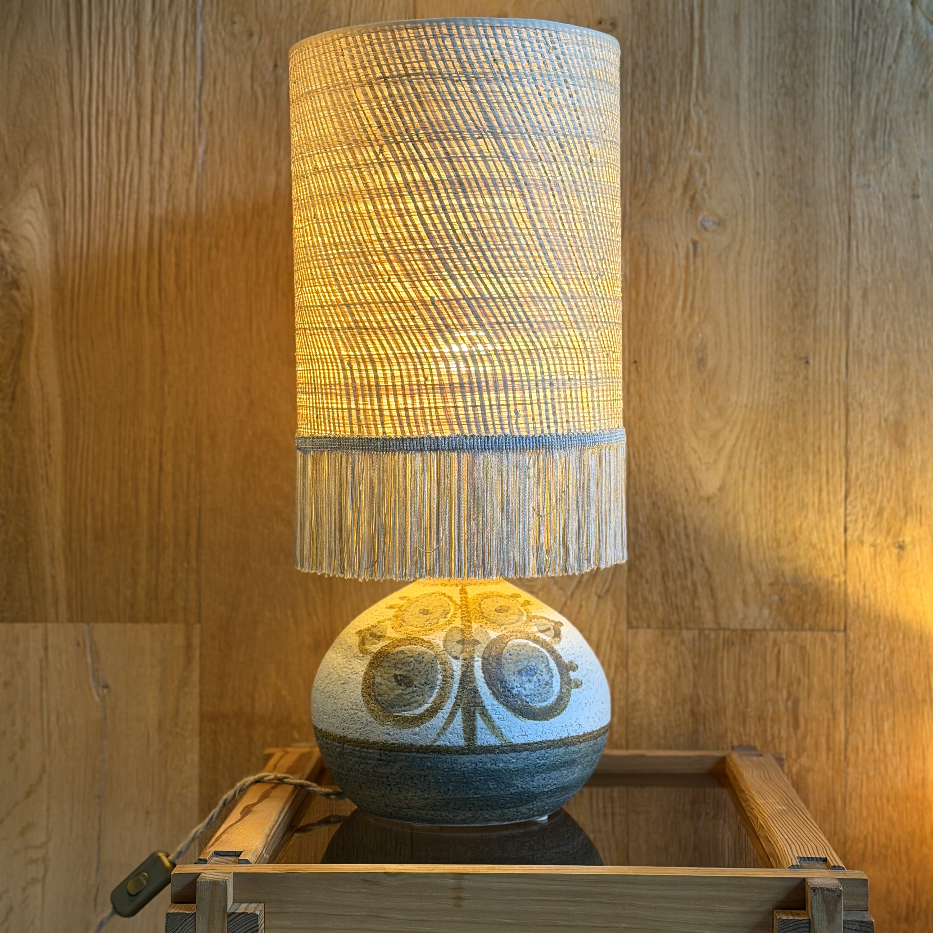 Lampe céramiqe à franges - Pièce Unique 3