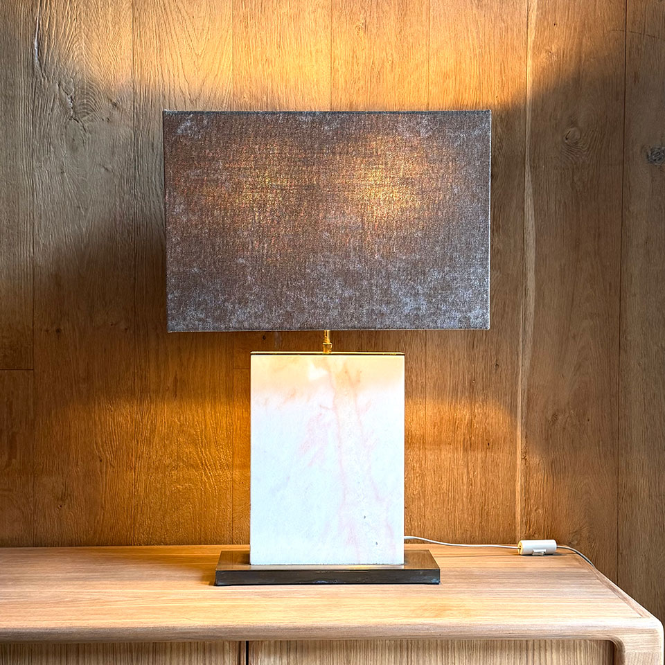 Lampe marbre - Pièce Unique 1