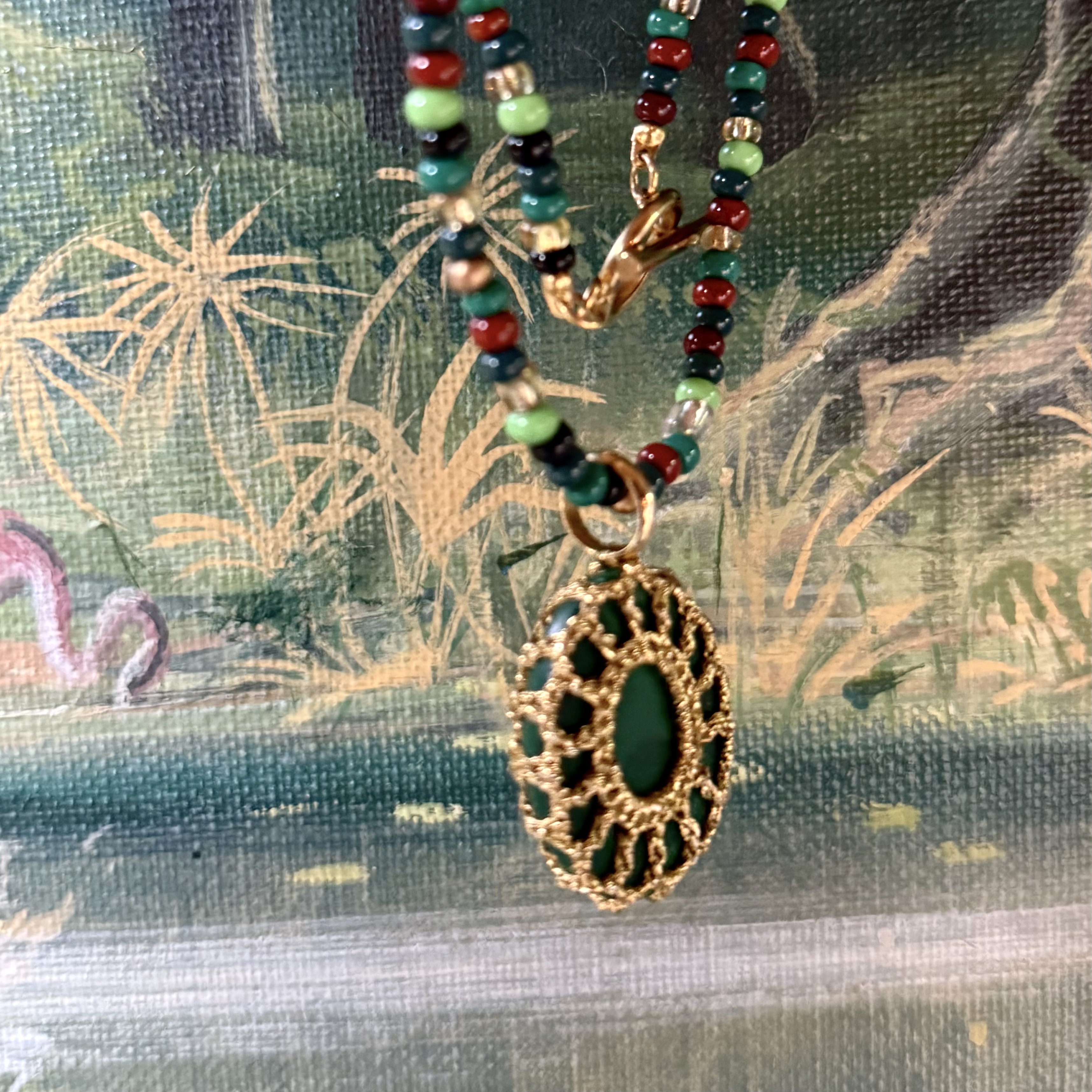 Pendentif Pierre émeraude 2