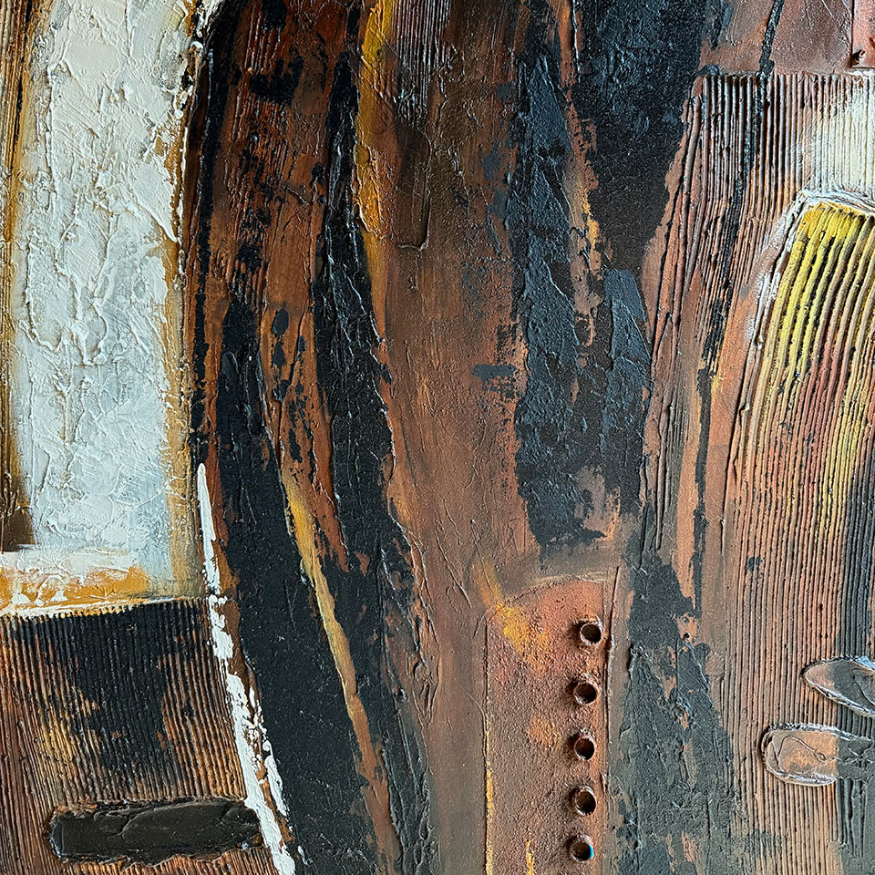 Tableau marron - Pièce Unique 4