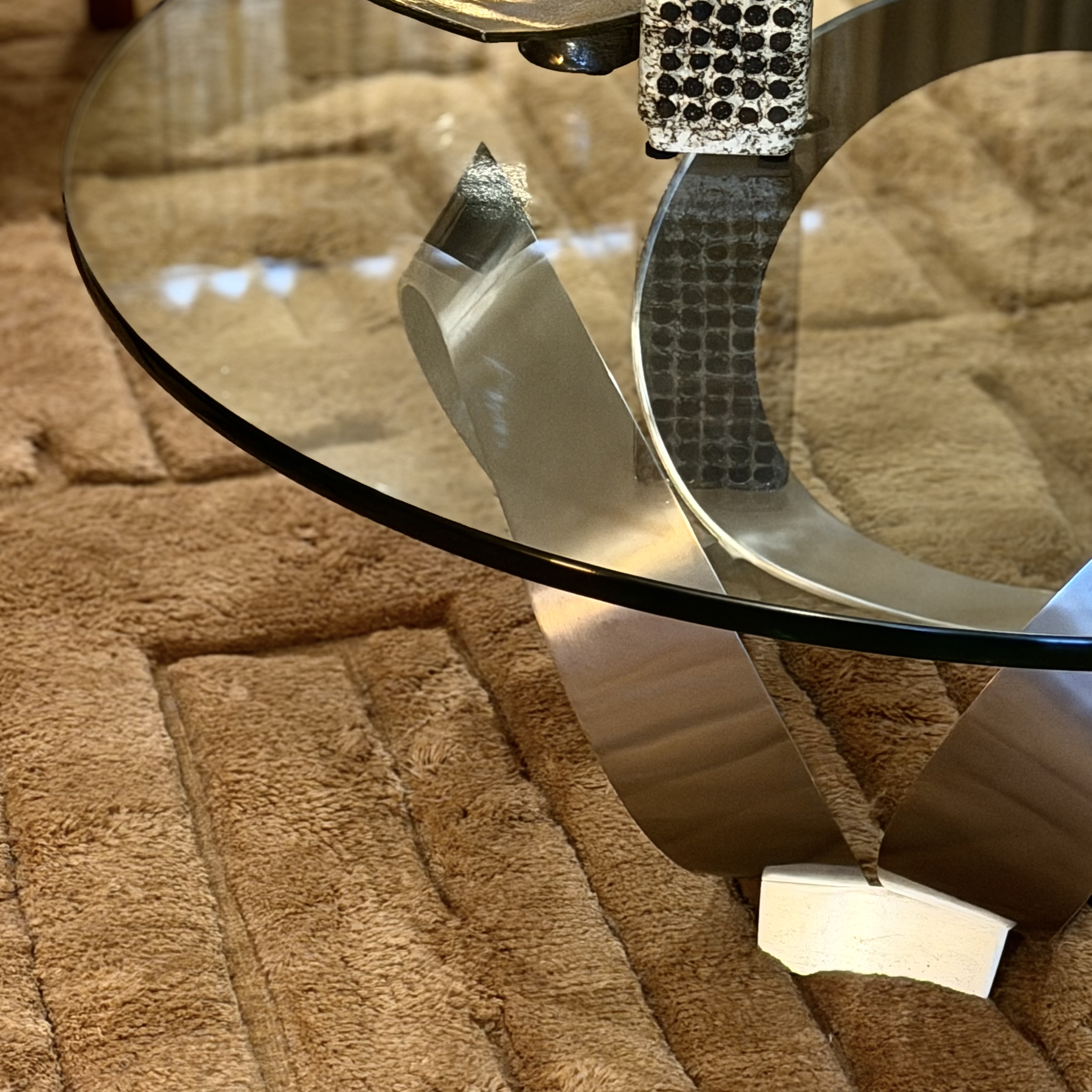 Table basse chromée - Pièce Unique 3