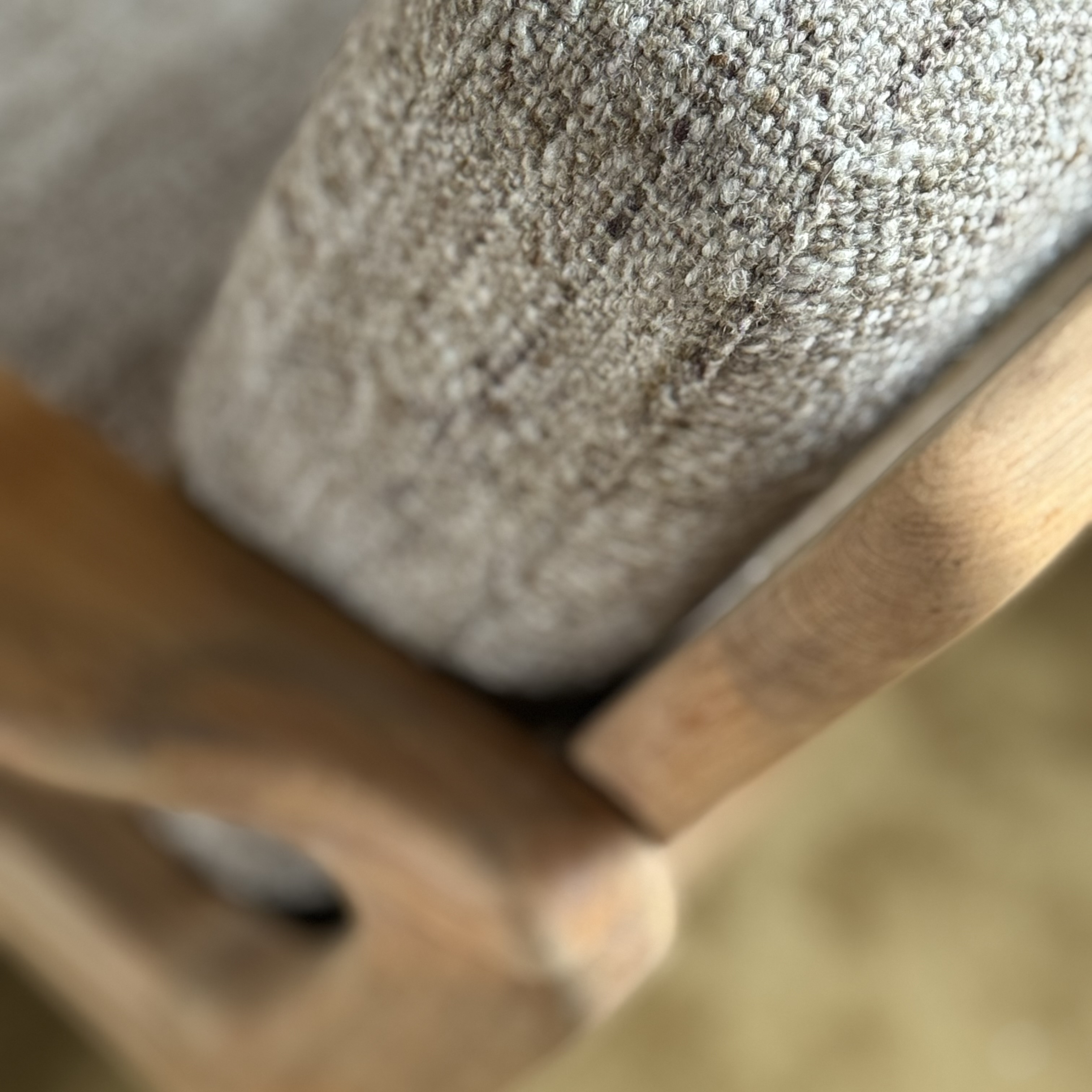 Paire de fauteuils moucheté beige - Pièce...