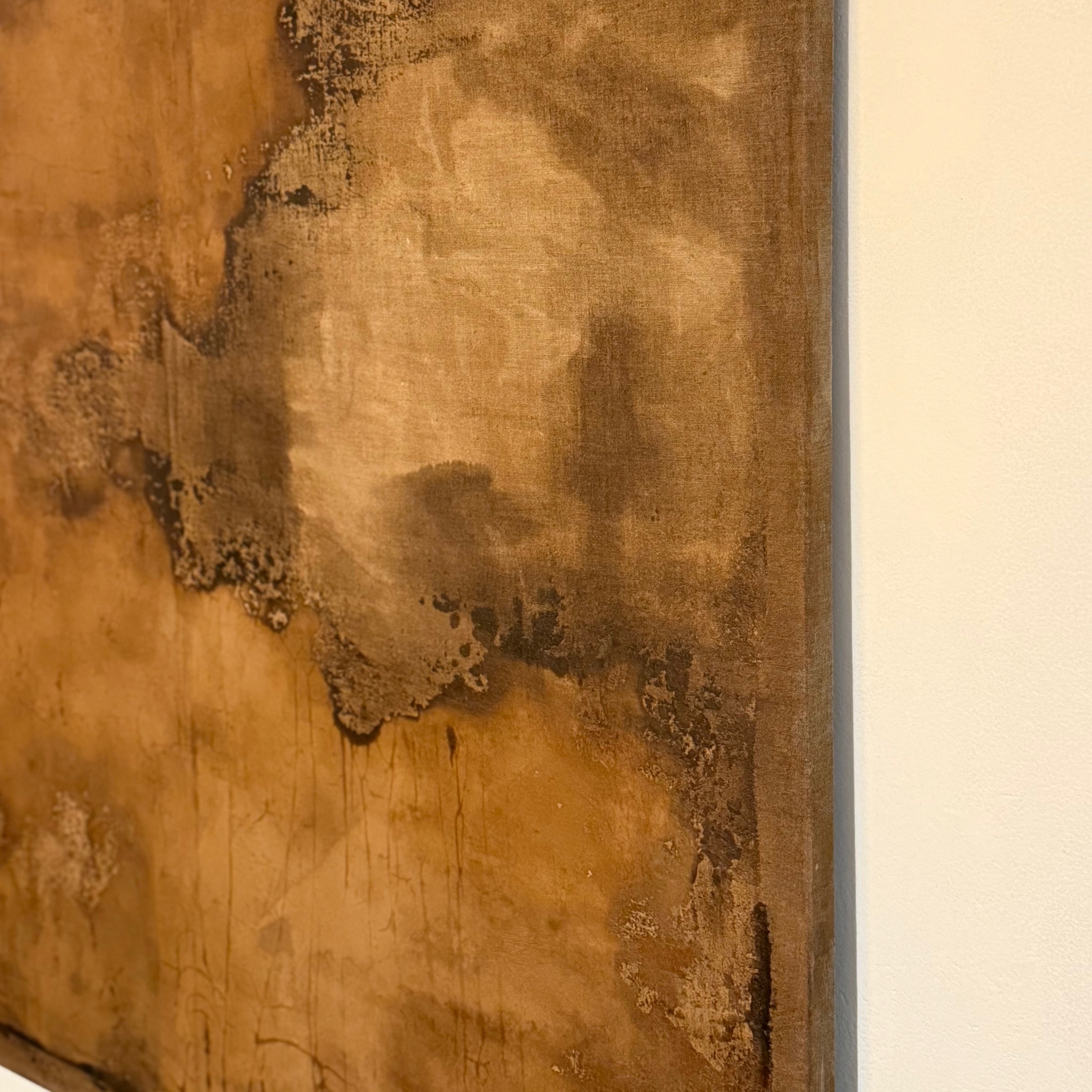 Toile abstraite marron - Pièce Unique 4