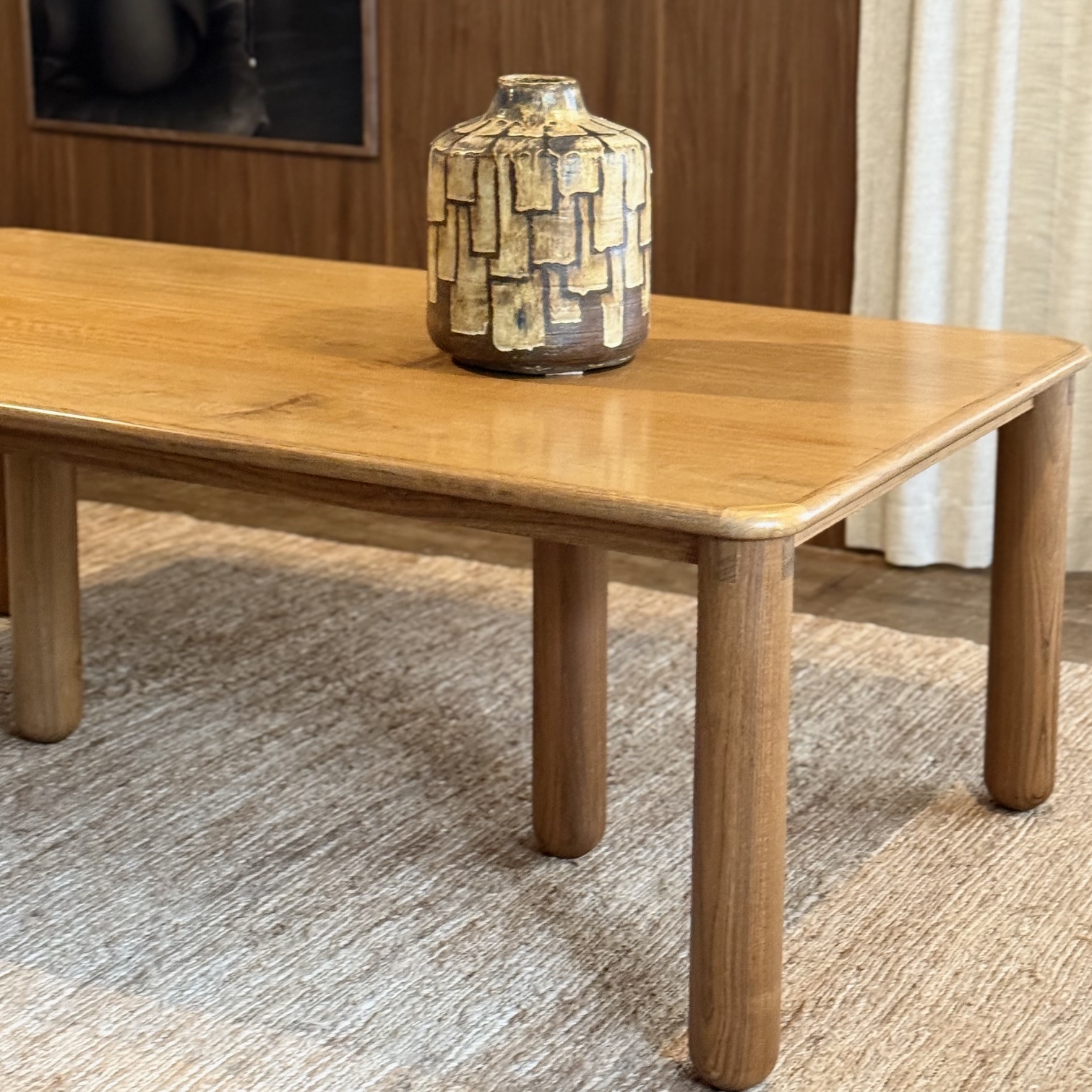 Table ronce de noyer - Pièce Unique 1