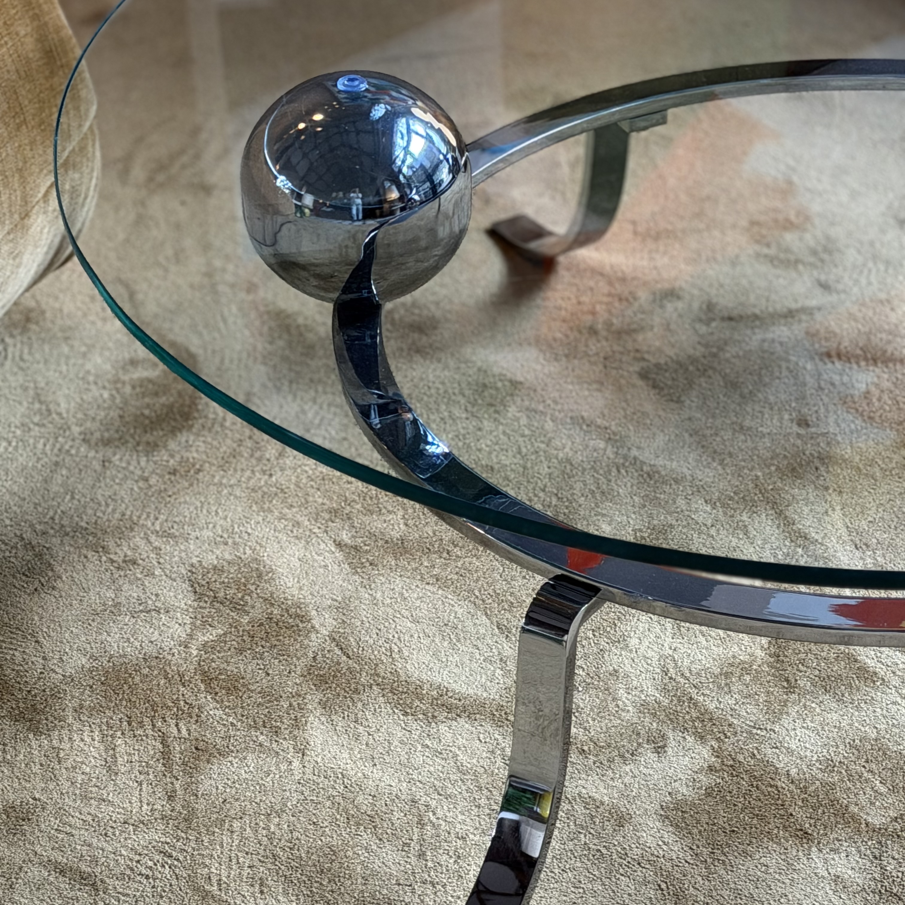 Table basse chromée - Pièce Unique 3
