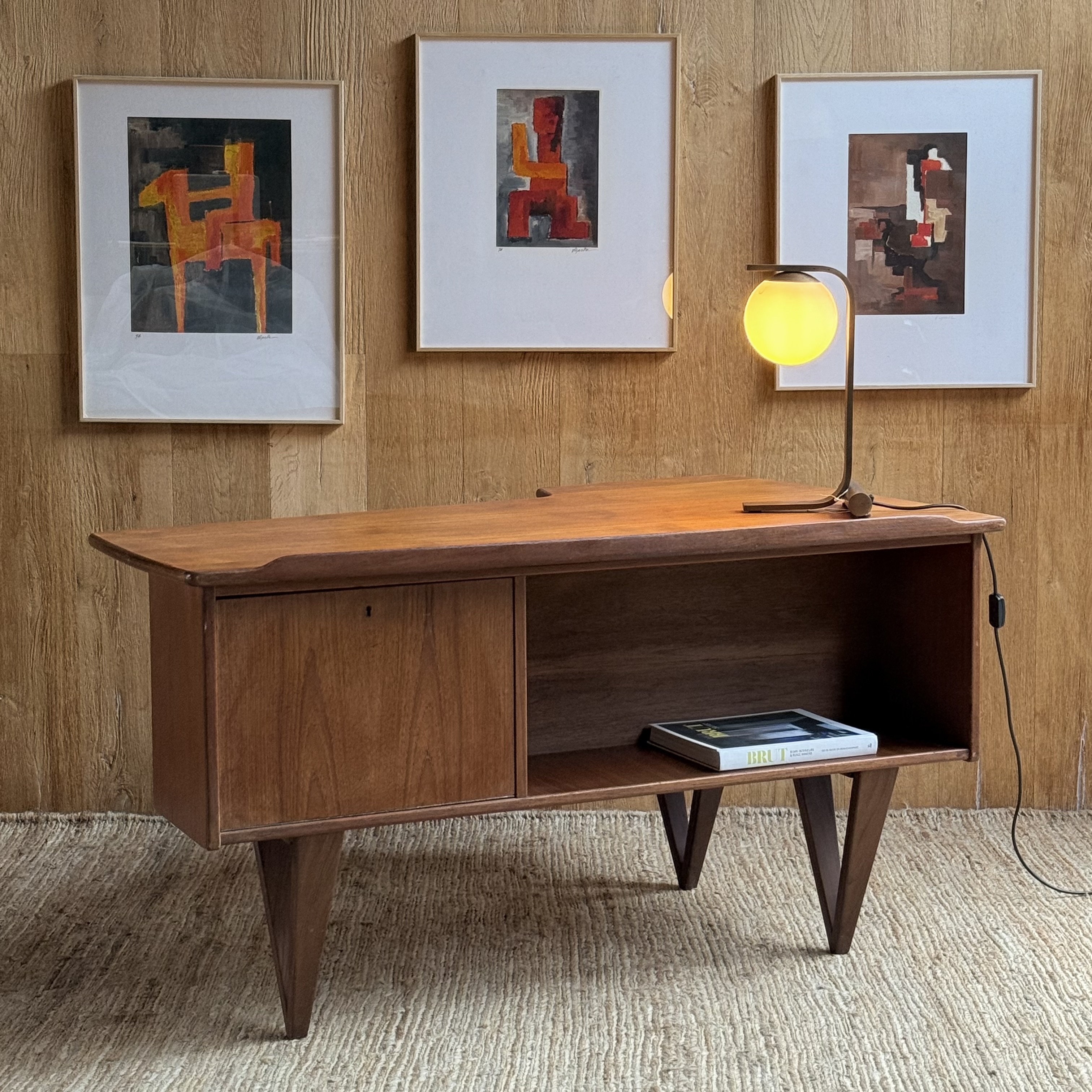 Bureau Boomerang Peter L.Nielsen - Pièce Unique