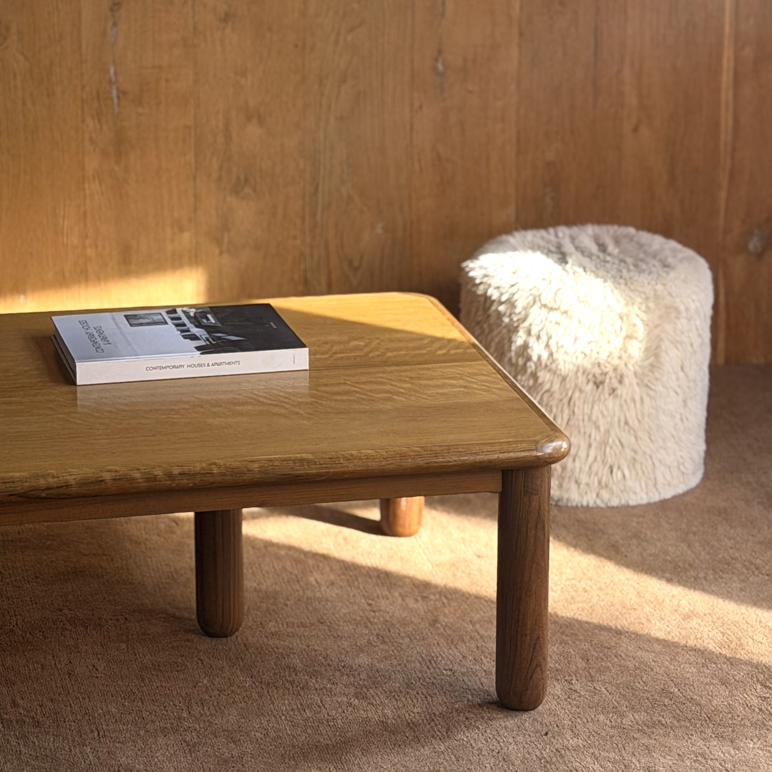 Table basse ronce de noyer - Pièce Unique 2