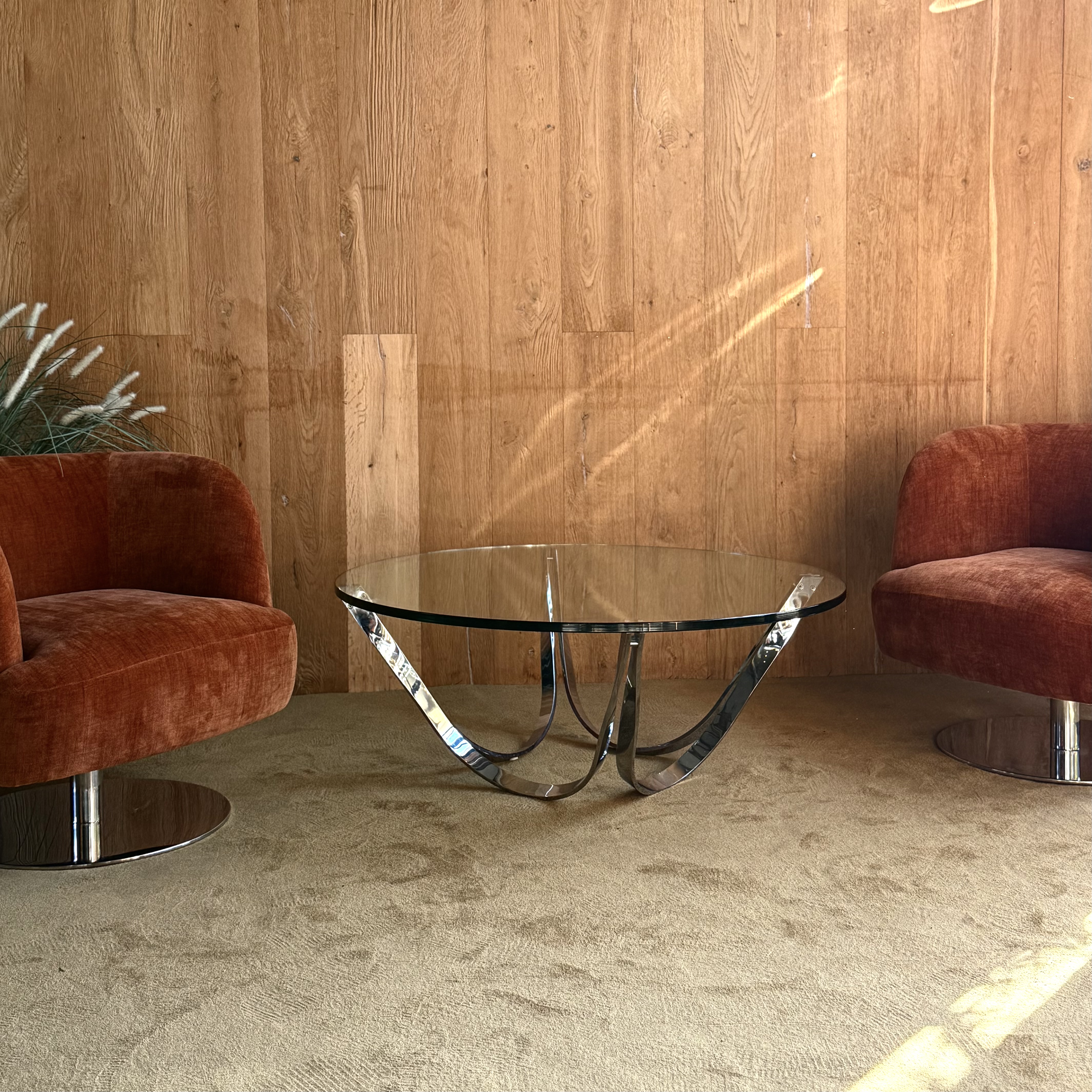 Table basse chromée - Pièce Unique 1