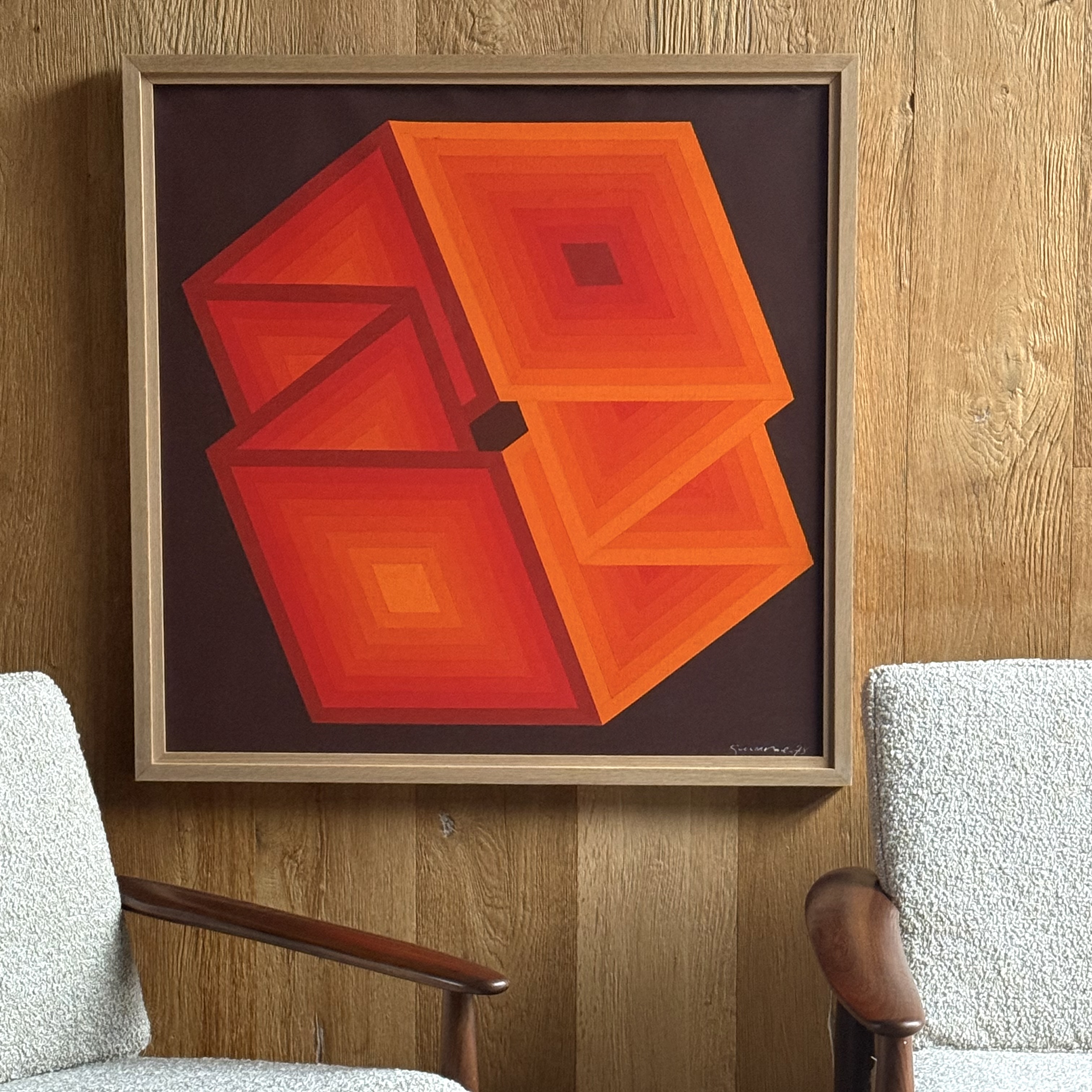 Tableau 70's - Pièce Unique 