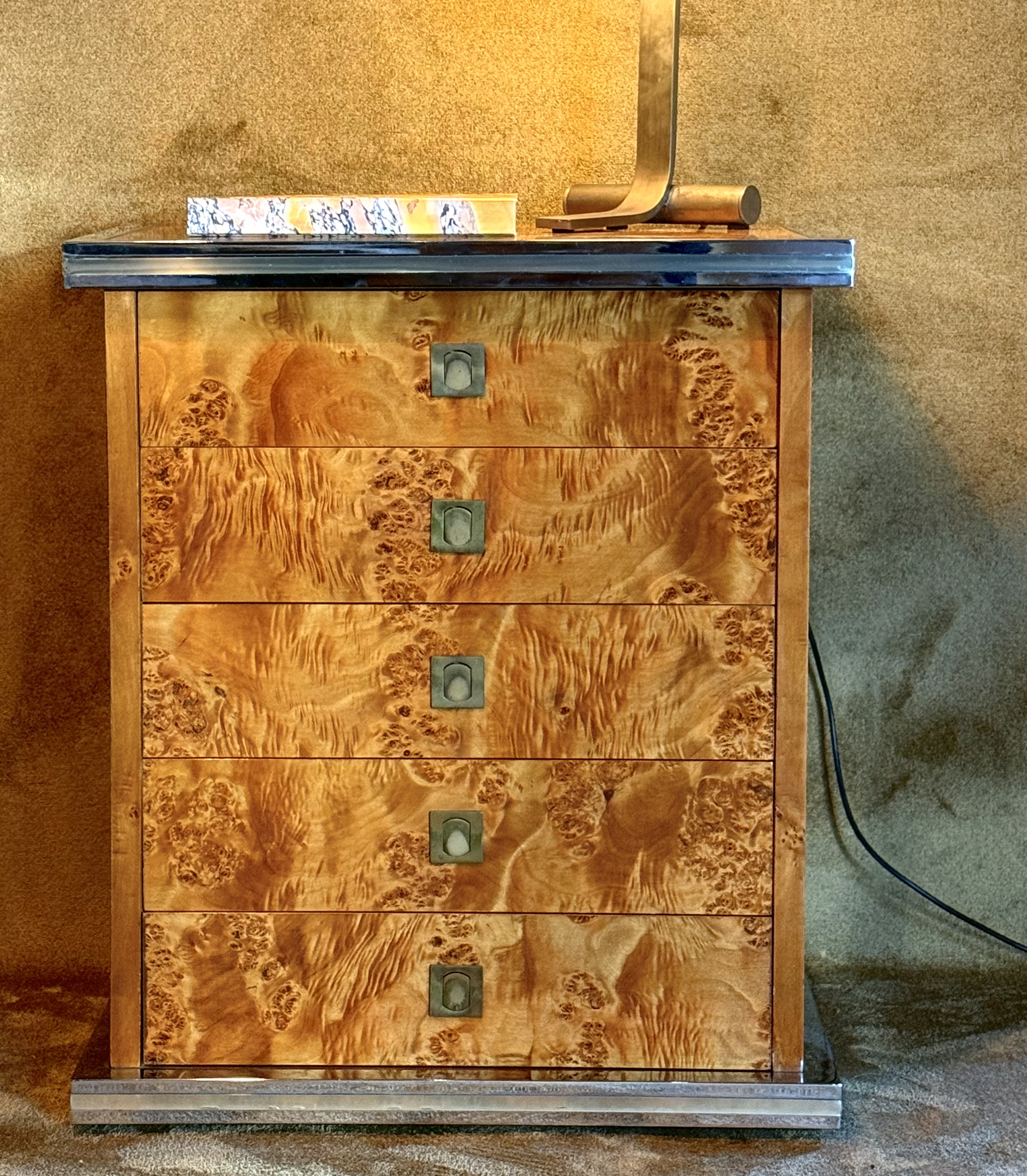 Commode loupe d'orme - Pièce Unique 2