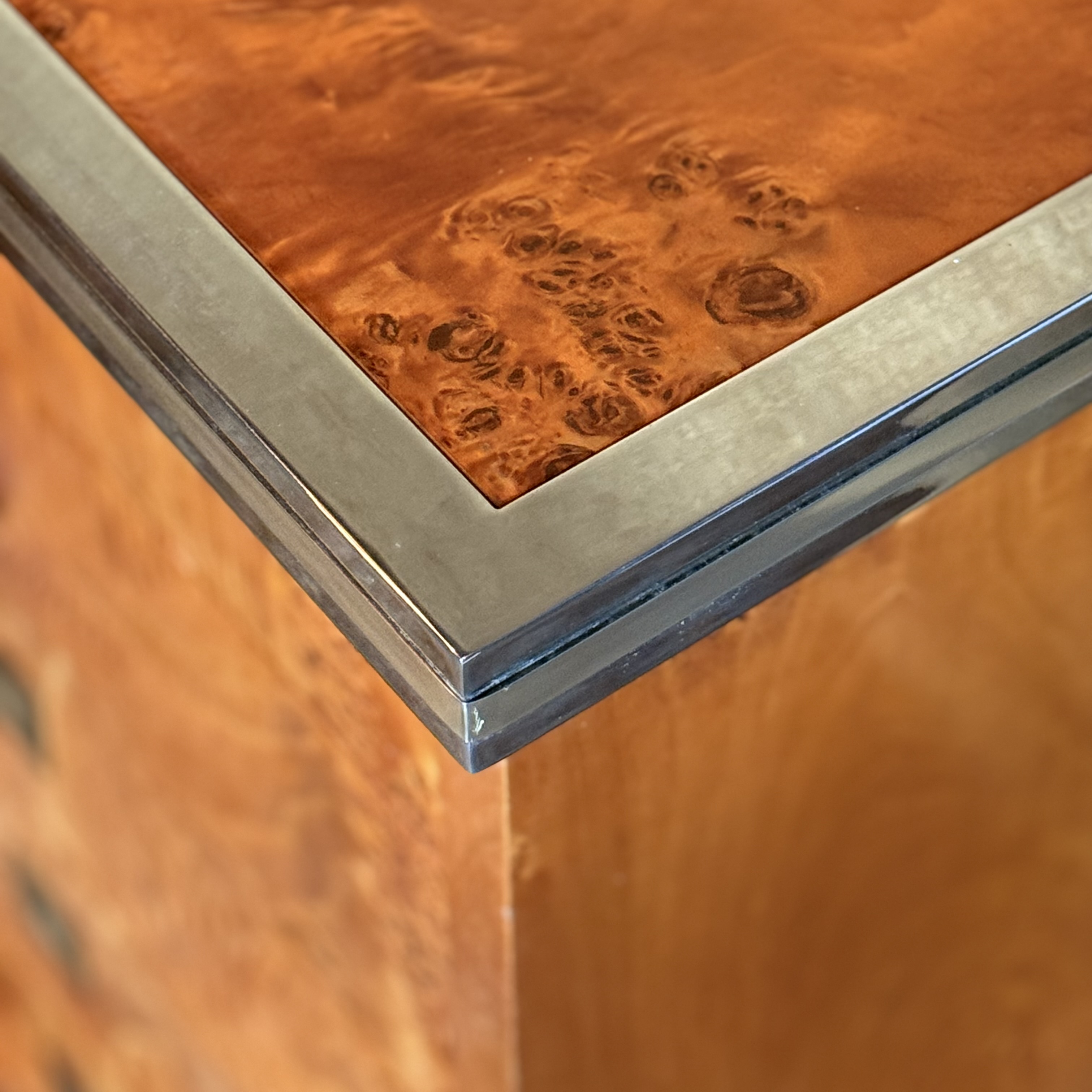 Commode loupe d'orme - Pièce Unique 5