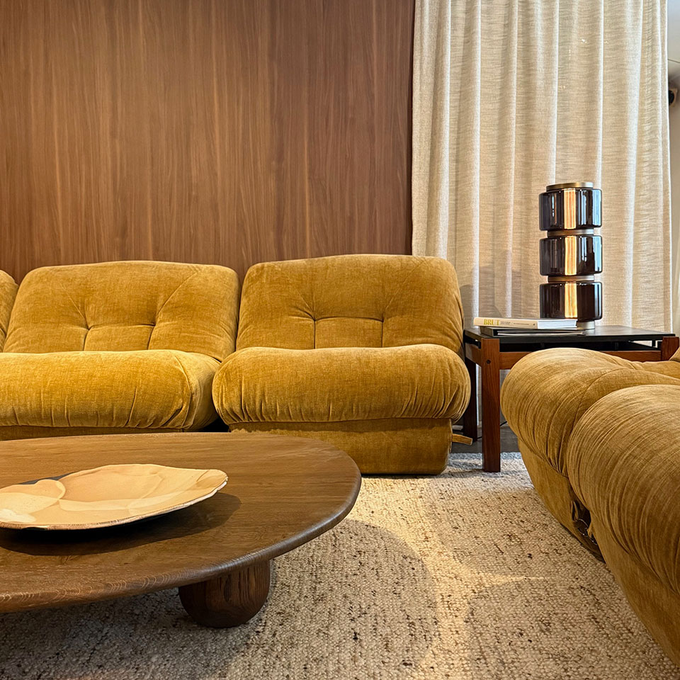 Canapé, chauffeuse années 70's 4