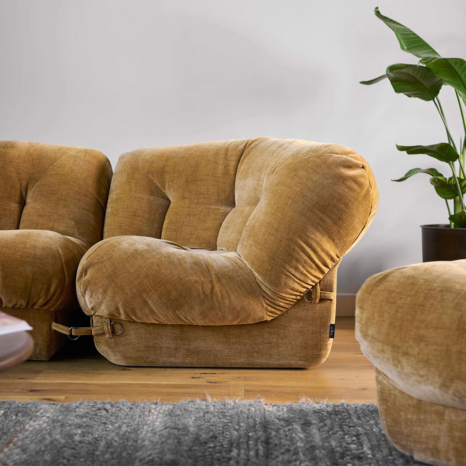 Canapé, chauffeuse années 70's 3