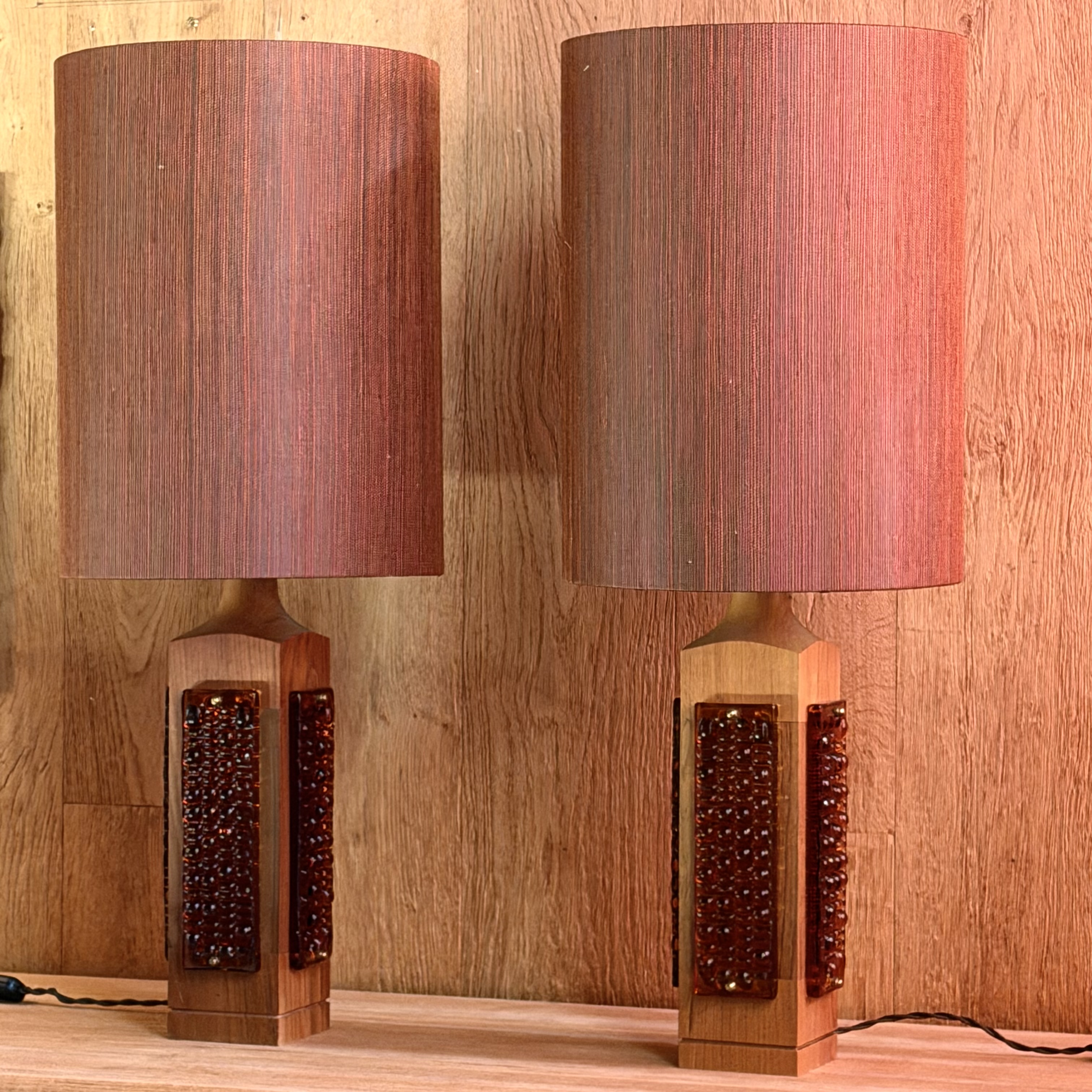 Paire de lampes à carreaux - Pièce Unique 3