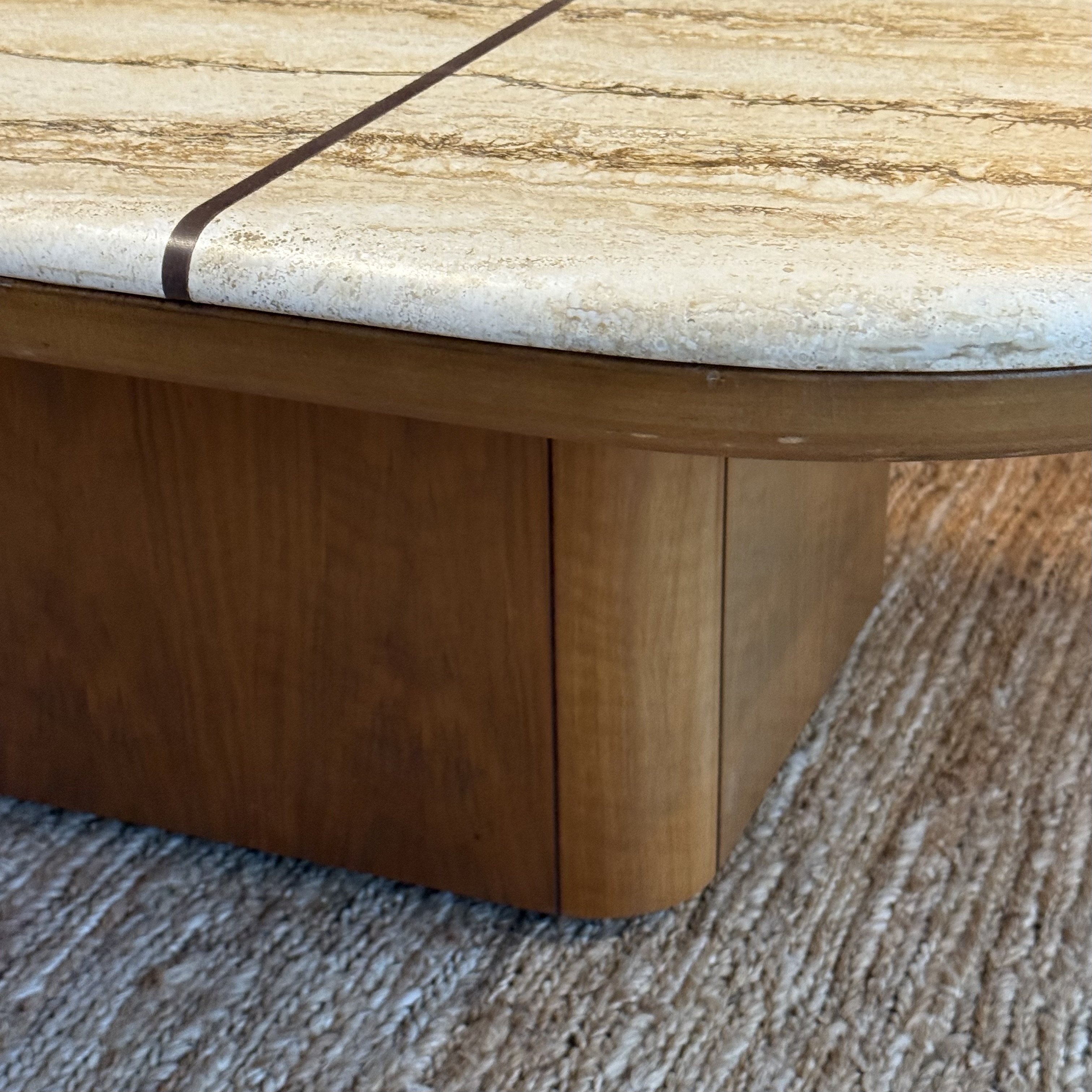 Table basse bois/marbre 3