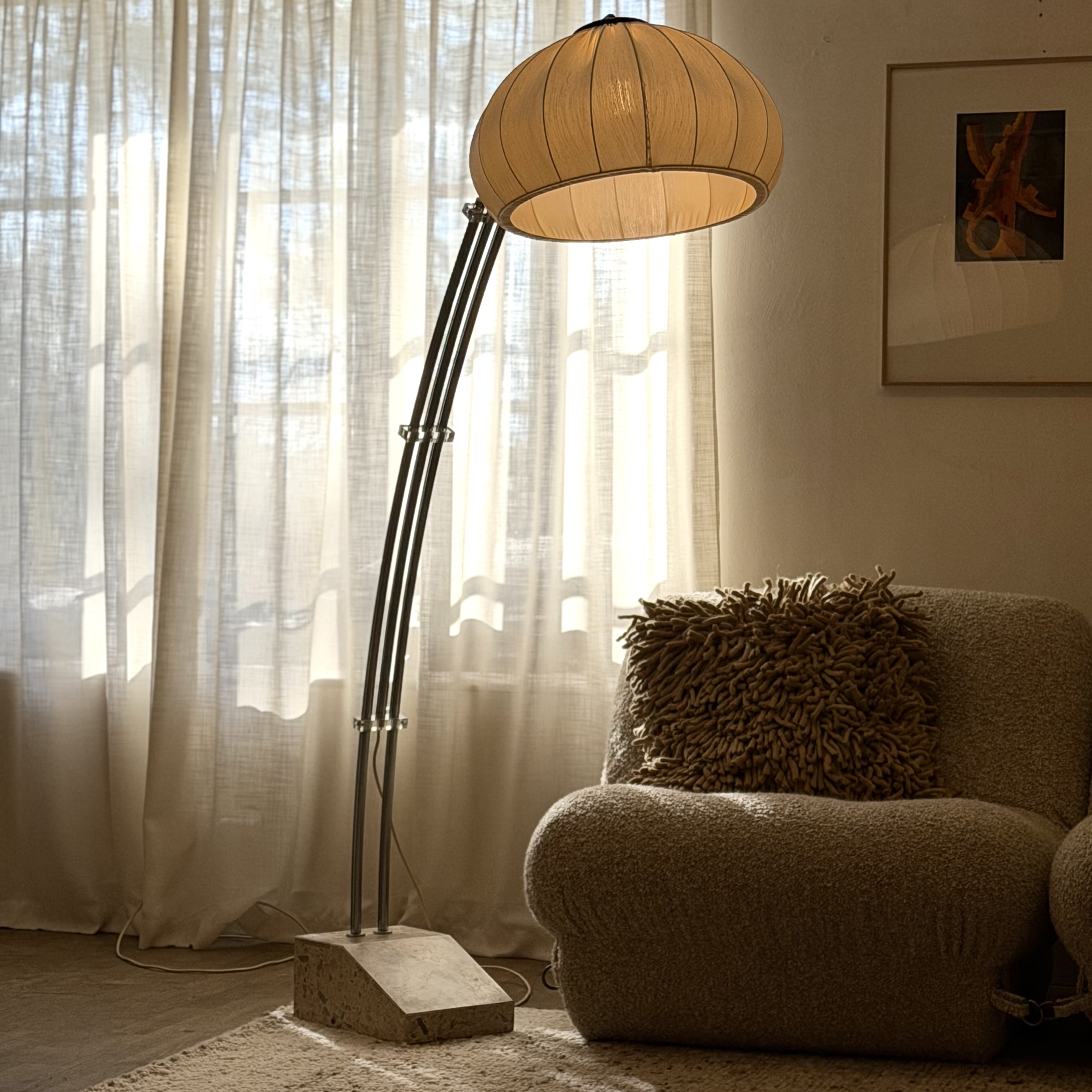 Lampe en arc vintage - Pièce Unique 1