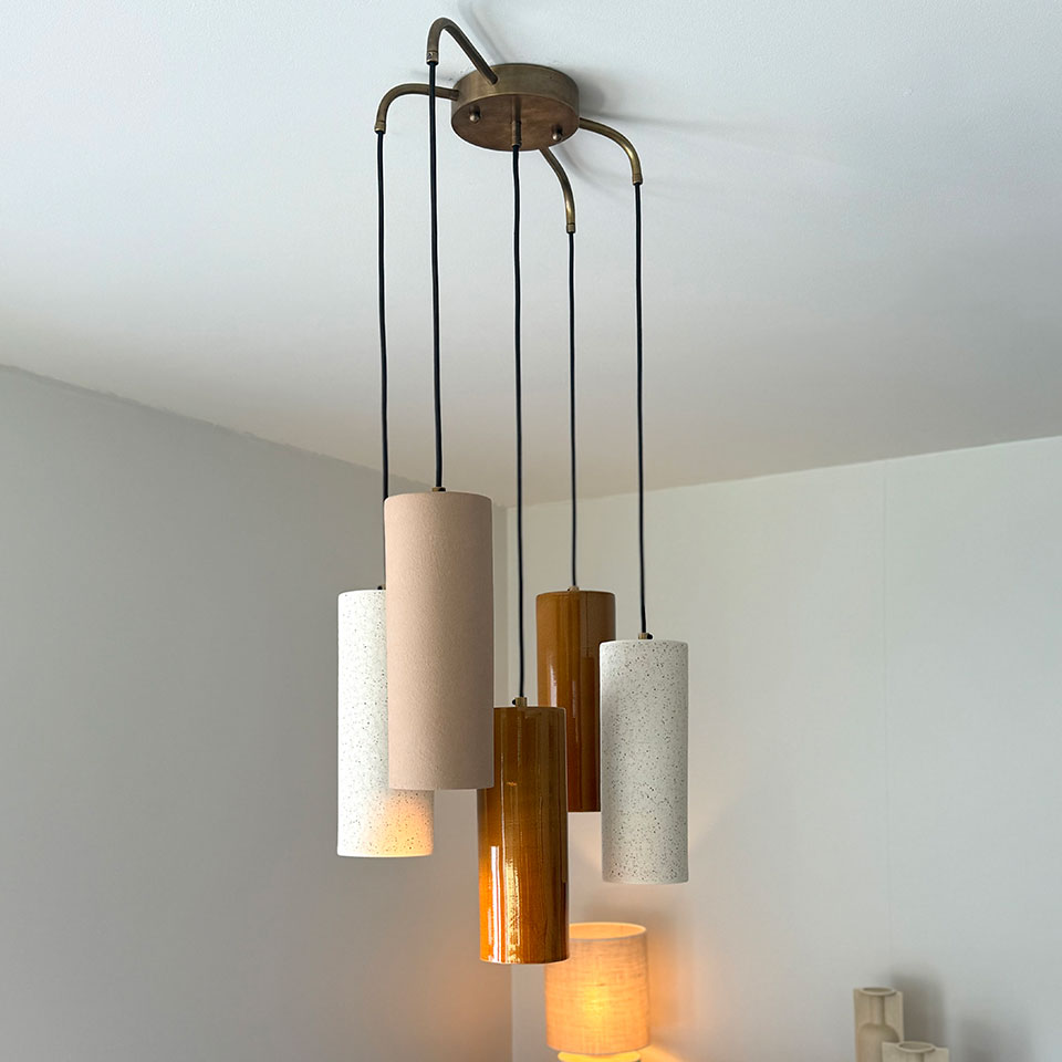 Lustre tubes céramiques 3