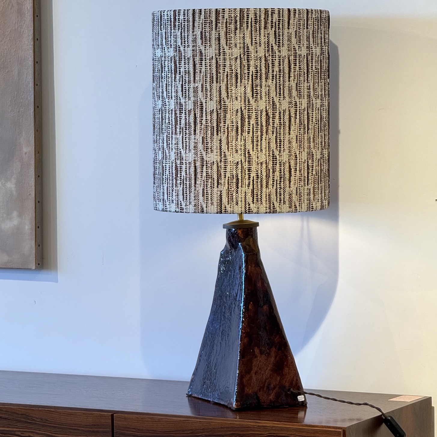 Lampe céramique bordeaux - Pièce Unique 4