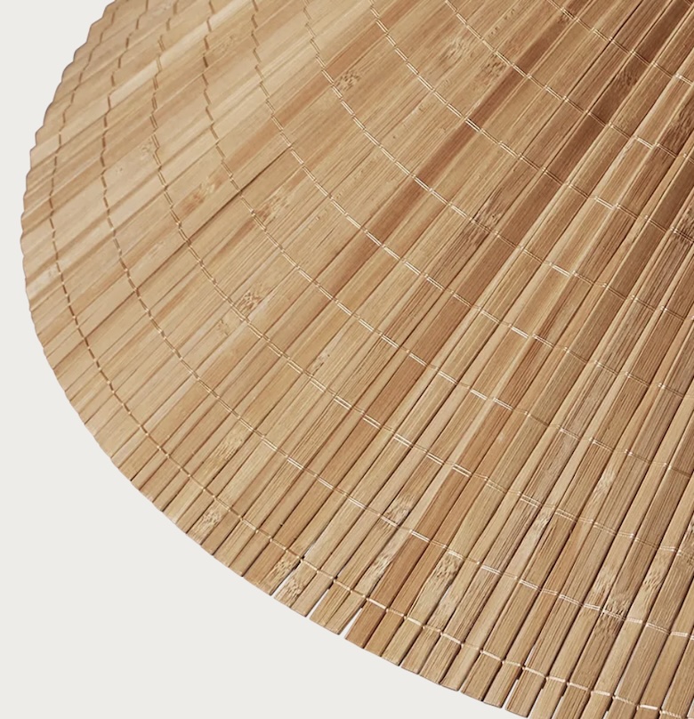 Suspension bambou tressé, laiton 4