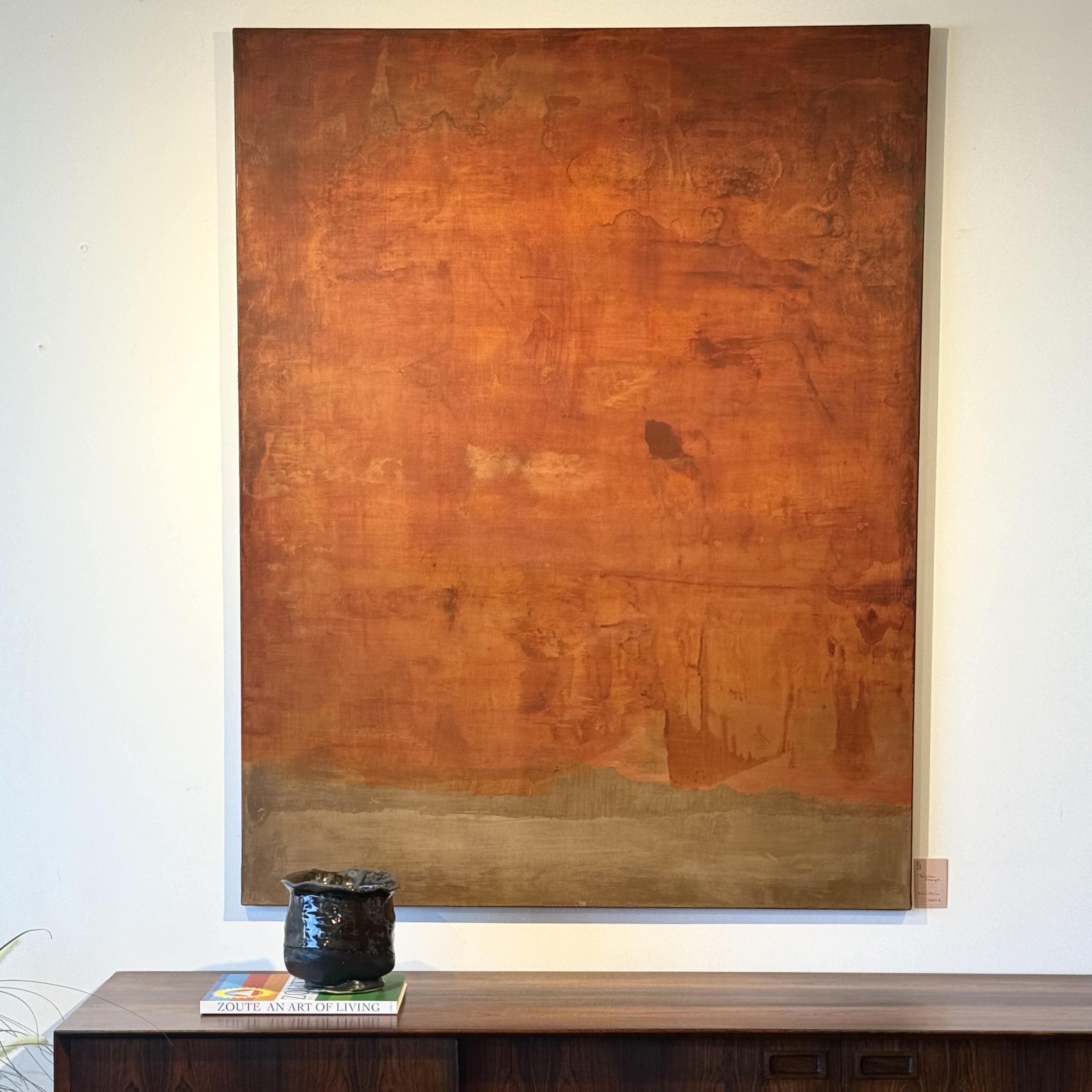 Tableau abstrait orange - Pièce Unique 3